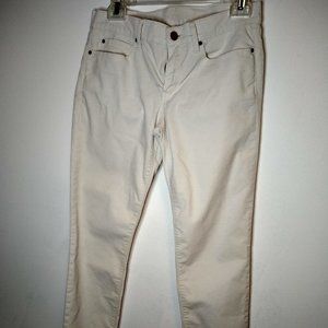 Legging Jean ,Ivory Cream Ultra Fine Corduroy, 27R